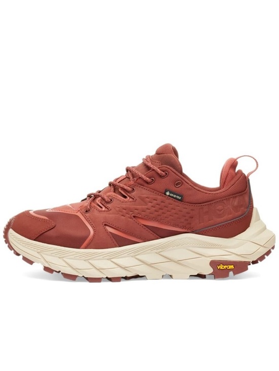 Hoka One One Shoes - Hoka One Women's Brown Cherry Mahogany Anacapa Low Hiking Running Shoes 8.5B